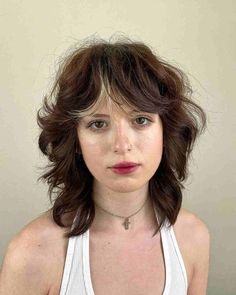 17 Stylish Short Wolf Haircut Ideas for a Bold and Modern Look Shag Haircuts With Bangs, Medium Shag, Medium Shag Haircuts, Choppy Bangs, Shaggy Short Hair, Bangs For Women, Shag Haircuts