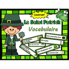 a st patrick's day poster with the words, le saint patrick vocabilaire