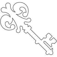 a key with an ornate design on it