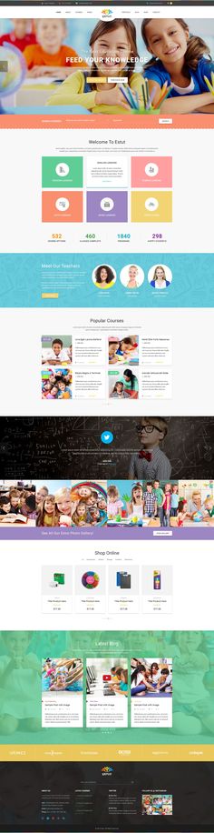 the website design for children's toys store