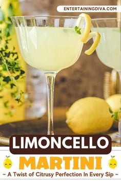 Limoncello Martini (a Twist Of Citrusy Perfection In Every Sip) | Summer Cocktail Recipes Lemoncello Martini, Jello Shot, Party Cocktails