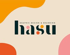 the logo for hasu graphic design and branding