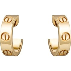 Cartier Love Collection, Wearable Jewelry, Cartier Earrings, 18k Gold Earrings, Hoop Earring Sets, Jewelry Fashion Trends, Jewellery Gold