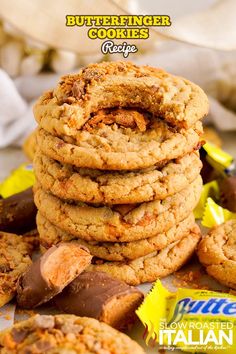 Butterfinger Cookies - The Slow Roasted Italian Tiramisu Cookies, Italian Butter, Italian Butter Cookies, Slow Roasted Italian, The Slow Roasted Italian, Truffle Butter, Cookie Videos, Peanut Butter And Chocolate