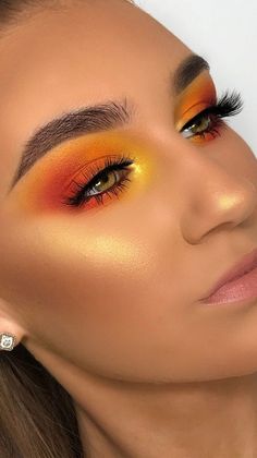 Shop online for fully customisable magnetic eyeshadow palettes | Vegan & Cruelty Free | London Copyright Cosmetics Lys Makeup, Yellow Makeup Looks, Halloween Makeup Look, Video Makeup, Orange Makeup