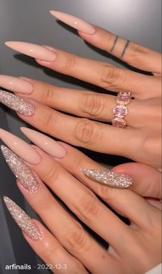 Stilleto Nails Designs, Boho Nails, Pointy Nails, Pretty Toe Nails, Edgy Nails, Nails Now, Grunge Nails, Long Acrylic Nails Coffin, Nails Only