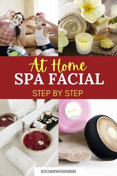 Enjoy a natural spa quality at home spa facial by learning the steps & creating a spa wellness routine in your home with the right tools. Home Spa Facial, Luxury Facial, Healthy Diet Smoothies, Facial Routine, Face Steaming, Low Fat Diet Plan, Microdermabrasion Facial, At Home Spa