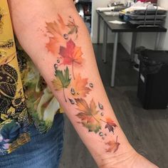 Leaves Tattoo, Pumpkin Tattoo, Amazing Tattoo Ideas, Leaf Tattoo