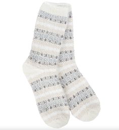 Our Feather Multi Stripe Crew Sock will have you hopping around. One Size Fits Most (Women's Shoe Size 6-10). Designed in Tennessee - Made in Korea. Contents: 61% Nylon, 38% Polyester, 1% Spandex Wedge Flip Flops, Soft Sock, Cozy Socks, Crew Sock, Stocking Stuffer Gifts, Striped Socks, Custom Name Necklace, Winter Time, Christmas Shopping