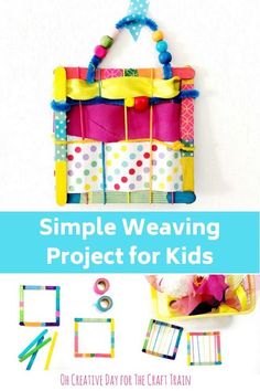 Preschool 3d Art, Weaving Projects Ideas, Prek Art, Clothes Study, Simple Weaving, Train Projects, Fine Motor Activity, Fine Motor Activities For Kids