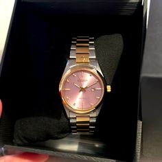 Brand New Two Tone With Pink Diamond Accent Citizen Watch.. Extra Link Included! Beautiful Elegant Watch Elegant Pink Diamond Watch For Gift, Elegant Pink Diamond Watch As Gift, Diamond Watch With Date Display For Gift, Elegant Pink Watch With Date Display, Timeless Pink Diamond Watch For Gift, Timeless Pink Diamond Watch Gift, Timeless Pink Diamond Watch As Gift, Elegant Watch, Eco Drive Watches