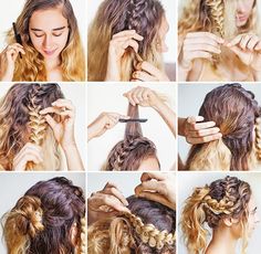 25 Incredibly Stunning DIY Updos For Curly Hair Braid Updo Tutorial, Updo Tutorial, Curly Hair Updo, Best Wedding Hairstyles, Curly Girl Hairstyles, Dutch Braid, Braided Updo, Everyday Hairstyles