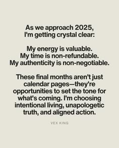 a quote that reads as we approach 2055, i'm getting crystal clear