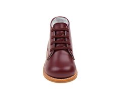 Durable leather upper,Lace-up closure for a custom and secure fit,Flat heel,Classic round toe,Padded footbed,Durable rubber outsole,Josmo branding details | Boys' Josmo Infant & Toddler Logan Boot in Burgundy Size 4 - Infant Medium Formal Boots With Stitched Sole For Fall, Formal Fall Boots With Stitched Sole, Formal Fall Desert Boots With Rubber Sole, Leather Sole Ankle Boot Dress Shoes For Fall, Fall Leather Sole Ankle Boot Dress Shoes, Fall Leather Sole Dress Shoes Ankle Boot, Formal High-top Boots With Stitched Sole, Formal Fall Chukka Boots With Round Toe, Burgundy Round Toe Formal Boots