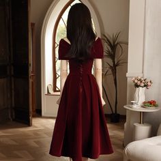 Any things please feel free to contact us: sales@cutedressy.com ******* Product Details******* Product Number:#3LT4 Fabric: Satin Color: Wine Red Neckline: Sweetheart Back Style: Lace-up Hemline: Floor Length Making time: 2-3 weeks, Shipping time: 3-5 working days. Custom size/color, Rush Order is available, and no extra cost. ******* Custom Measurements******* For better fitting, You can leave us the following information in the order notes when you check out, and please have a look our measuri Prom Dresses Lace Sleeves, Wine Red Prom Dress, Womens Sequin Dresses, Red Silhouette, Beaded Party Dress, Color Rush, Dresses Formal Elegant, Two Piece Homecoming Dress, Wedding Party Dress