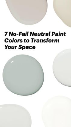 four different shades of white paint in various shapes and sizes, all on one plate