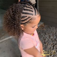 Baby Hair Braids, Little Black Girls Natural Hair Braids, Toddler Girl Cornrow Hairstyles, Braided Toddler Hairstyles Black, Curly Braids For Kids, Braid Hairstyles For Toddlers, Braids For Mixed Girls Kids, Toddler Hairstyles Girl Braids, Braids For Toddler Girls Black