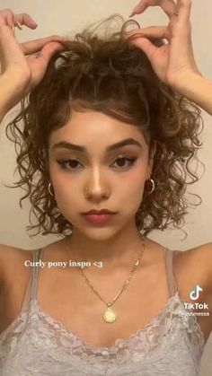 Hairstyle For Short Hair, Hairstyle For Short, Curly Hair Beauty, Natural Curly Hair Cuts, Curly Hair Care Routine, Mixed Curly Hair, Curly Hair Videos, Cute Hairstyle, Curly Hair Styles Easy