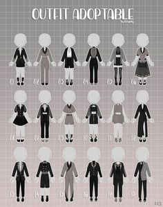 an image of different clothes for dolls