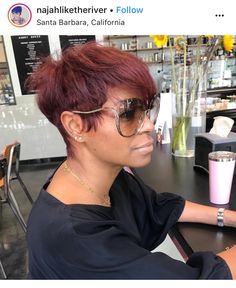 Layered Pixie Cut, Beautiful Black Hair, Cut Life, Funky Hairstyles