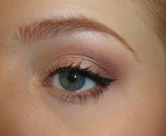 Eye Makeup For Redheads, Makeup For Redheads, Brown Liner, Soft Wedding