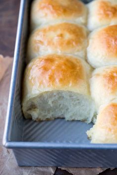 a loaf of bread sitting in a pan