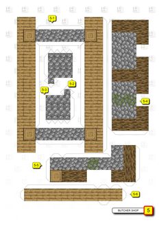 the floor plan for a house with two floors and three levels, including an entry way to