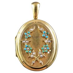 Antique 15k Gold Locket, Turquoise and Pearl, Portrait, Forget Me Not For Sale at 1stDibs | stella may oldham vincent, forget me not locket, stella may oldham vincent age Victorian Turquoise Jewelry For Anniversary, Turquoise Victorian Jewelry For Anniversary, Turquoise Locket For Wedding Jewelry, Turquoise Locket Jewelry For Wedding, Turquoise Wedding Locket Jewelry, Antique Hallmarked Turquoise Jewelry, Victorian Hallmarked Turquoise Jewelry, Victorian Turquoise Hallmarked Jewelry, Victorian Turquoise Jewelry For Wedding