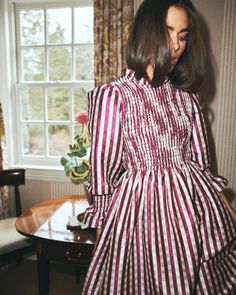 Molly Dress in Wine Gingham | Over The Moon Timeless Glamour, New York Dress, York Dress, Ready For Fall, Hey Girl, Past And Present, Bold Prints, All Fashion, Gingham