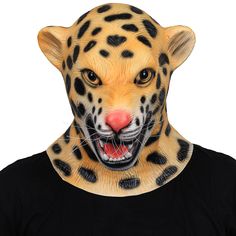 PRICES MAY VARY. START THE ADVENTURE: Get ready to start a thrilling jungle adventure with our cheetah mask! Transform into a mighty cheetah and whether you're attending a safari themed party or cosplay, this jaguar mask provides endless opportunities for play and entertainment. This animal mask is a must-have accessory for anyone who loves leopards. The perfect match for leopard clothing. HIGH QUALITY MATERIAL: Our leopard mask is made of 100% natural latex, non-toxic, and can be used indoors a Cheetah Mask, Leopard Mask, Mask For Halloween, Safari Theme Party, Head Mask, Halloween Masquerade, Animal Masks, Masquerade Party, Costume Cosplay