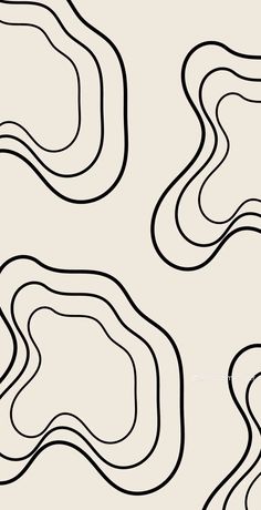 an abstract black and white pattern with curved lines