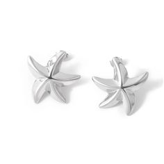 Get ready to shine like a starfish 🌟 with these adorable pentagonal beach earrings! Made from durable stainless steel, these earrings are perfect for a day at the beach or a night out on the town. 🏖️ With their unique starfish design, you'll be turning heads wherever you go. So why wait? Add a touch of whimsy and fun to your outfit with these cute earrings today! 🐚💫 Silver Star Earrings For Summer, Silver Starfish Earrings For Summer, Silver Starfish Earrings For Beach, Starfish Design, Fish Hook Bracelet, Sea Turtle Bracelet, Whale Necklace, Shark Necklace, Shark Earrings