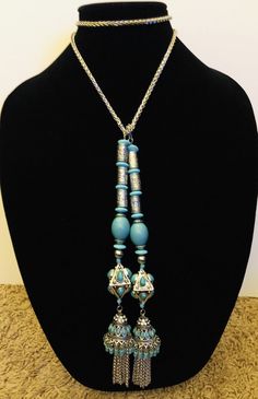 Neck wrap necklace by DivaChicTreasures on Etsy https://www.etsy.com/listing/687275777/neck-wrap-necklace Bohemian Silver Lariat Necklace With Natural Stones, Bohemian Turquoise Necklace With 108 Beads For Gift, Silver Bohemian Lariat Necklace With Natural Stones, Silver Healing Beaded Jewelry, Silver Healing Jewelry With 108 Beads, Turquoise Dangle Necklaces In Costume Jewelry Style, Turquoise Dangle Costume Jewelry Necklaces, Turquoise Dangle Necklace Costume Jewelry, Beaded Lariat Jewelry For Meditation