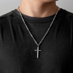 Mode Homme / Style Homme / Pendentif / Pendentif Homme / Croix en argent / Pendentif Croix / Tenue Homme / Outfit Homme Outfit Homme, Hip Hop, Gifts, Pins