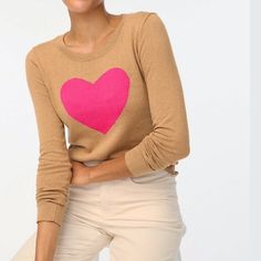 New With Tags J. Crew Heart Teddie Sweater, Size Small. Classic Closet Staple. See Pictures For Measurements. Light Grey Sweater, Classic Cardigan, Jcrew Sweater, Jcrew Women, Cardigan Sweaters For Women, Camel Color, Cool Sweaters, Wool Blend Sweater, J Crew Factory