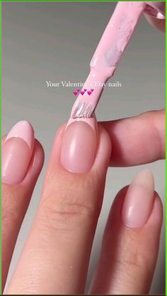 Get ready for Valentine's Day with these adorable nail designs! 💅💕 From heart-shaped accents to romantic shades of pink and red, these cute Valentine’s Day nails will steal your heart. Explore DIY tutorials and nail art inspiration for the perfect V-Day look! #ValentinesDayNails #NailArt #HeartNails #PinkNails #RedNails #ValentinesDay2024 #NailDesigns Diy Nails At Home Nailart, Valentine Day Nails, Uñas Aesthetic, Pink Nail Art Designs, Valentine Nail Art, Romantic Nails, Long Nail Designs, Nails Easy, Diy Nail Designs