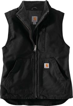 Fit & Design: Heavyweight vest Sherpa lining Triple stitched main seams Full zip front Droptail hem Two Sherpa lined front pockets Two inner pockets Carhartt Vest, Weighted Vest, Cute Country Outfits, Family Office, Carhartt Womens, Carhartt Women, Break Time, Outerwear Vest, Clothing Design