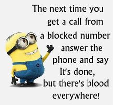 29 Funny Minion Quotes Then don’t go giving 100%! Just pray it’s not an important call! There’s one to think about. You enjoy me, you do! Besties for life. I feel like it may never be cured. So don’t worry about it! Ooh, aren’t they spooky? This only works in October, pity. Why are you … Minion Humour, Funniest Quotes, Minion Memes, Minion Mayhem, Funny Minion Pictures, Funny Minion Memes, Blonde Jokes, Minion Pictures, Minion Jokes