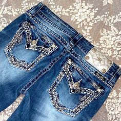 Miss Me Mid Rise Boot Cut Rhinestone Denim Jeans Sz 27 New Without Tags Gorgeous White Thick Stitching Measurements In Listing Photos Festival Concert Cowgirl Rodeo Rave Coachella Medium Wash Rhinestone Denim Jeans, Blue Rhinestone Straight Leg Jeans, Fitted Denim Jeans With Rhinestones, Dark Wash Denim Jeans With Rhinestones, Bedazzled Denim Bottoms, Rhinestone Denim, Thick Stitching, Cowgirl Rodeo, Festival Concert