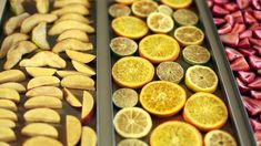 there are many different types of fruits on display