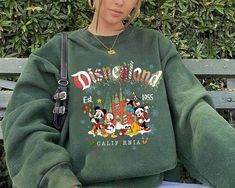 Mickey And Friends Christmas, Disneyland Sweatshirt, Disneyland Vintage, Disneyland Christmas, Christmas Family Shirt, Winnie The Pooh Christmas, Friends Sweatshirt, Funny Christmas Sweaters, Friends Christmas