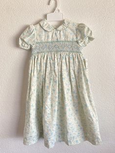 NWT JCPENNEY VTG 1980s/90 Garden Puff Sleeve Cottagecore Floral Prairie Dress 3T. Ships via USPS. Cotton Smocked Dress For Garden Party With Short Sleeves, Cotton Smocked Dress With Floral Print And Short Sleeves, Cotton Dresses With Smocked Cuffs And Short Sleeves, Vintage Style Smocked Dress For Spring, Spring Vintage Smocked Dress With Smocked Bodice, Cute Fitted Smocked Dress For Garden Party, Spring Cotton Smocked Dress, Spring Pastoral Dress With Smocked Bodice, Vintage Spring Dresses With Smocked Cuffs