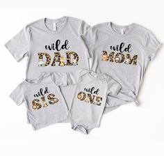 "Custom Wild One Family Matching Shirts, Wild One Birthday Boy, Wild One Safari Birthday, Wild One Shirts, Birthday Family Tee, Birthday Boy We use premium t-shirts, hoodies which have a soft and light feel, It's very comfy and with it's unisex sizing it's perfect for both men and women. 👉How Do I Order👈 1️⃣Please, Check and Review all Photos. 2️⃣ Select Your T-Shirt Size and T-Shirt Color from drop down menus. 3️⃣ Choose Your Quantity as much as you want. 4️⃣ Click ADD TO CART. And, you can g Wild One Shirts, Wild One Safari Birthday, One Safari Birthday, Baby Milo, Family Matching Shirts, Wild One Birthday, 1st Birthday Shirts, First Birthday Shirts, 1st Birthday Outfits