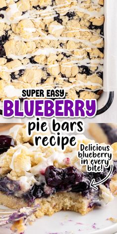 blueberry pie bars are ready to be eaten