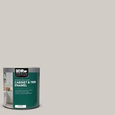 the behr paint is light gray with white trim