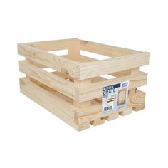 three wooden crates stacked on top of each other