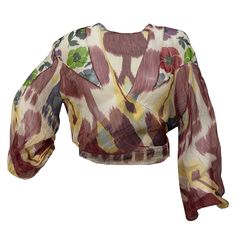 condition 10/10 color multi size 40 chest 55cm, length 52cm, shoulder 48cm, sleeves 56cm by flat silk 100% made in france free shipping worldwide Multicolor Silk V-neck Top, Multicolor Long Sleeve Silk Blouse, 00s Style, Christian Dior, Fall Winter, Dior, Floral Prints, Silk, Wardrobe