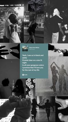 black and white collage with people dancing