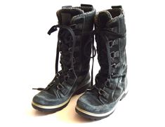 "Vintage Ecco boots black suede Lace Up Mid Calf Combat Boots Winter boots Hipster Boho Goth  Womens Size US 6 UK 34 EU 37 Material: Suede Leather Label size:  EU 37 Outsole: 9.4\" / 24.5 cm Width: 3.2\" / 8.4 cm Height: 11\" / 28 cm If you have any questions feel free to ask. SHIPPING * I ship worldwide via Priority mail (Latvijas Pasts) from Latvia (EU). * I ship from Europe, so please allow 2 to 4 weeks for the package to arrive if you live overseas. * Europe 5 - 10 business days. m.1019" Black Vintage Boots, Ecco Boots, Blue Leather Boots, Flat Leather Boots, Boho Goth, Tactical Shoes, Warm Winter Boots, Statement Shoes, Statement Shoe