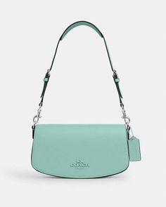 COACH® | Andrea Shoulder Bag Rectangular Purple Coach Shoulder Bag, Coach Purple Shoulder Satchel, Modern Blue Coach Shoulder Bag, Coach Green Shoulder Bag For On-the-go, Multicolor Coach Shoulder Bag For On-the-go, Coach Outlet, Shoe Shop, Fathers Day Gifts, Satchel